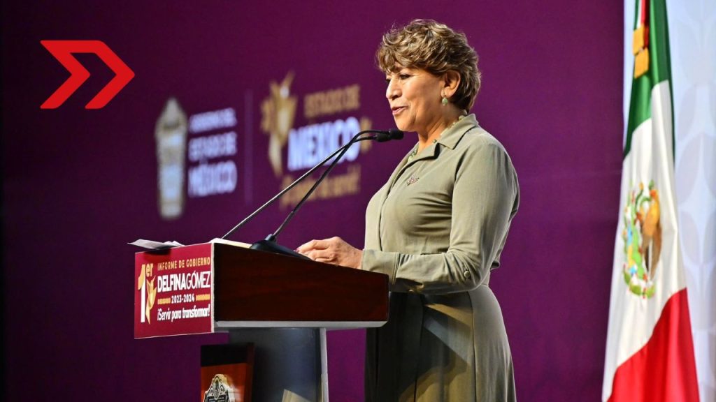 Delfina Gómez resalta los logros en su primer año de gobierno, destacando inversión social, combate a la corrupción y apoyo a las mujeres.